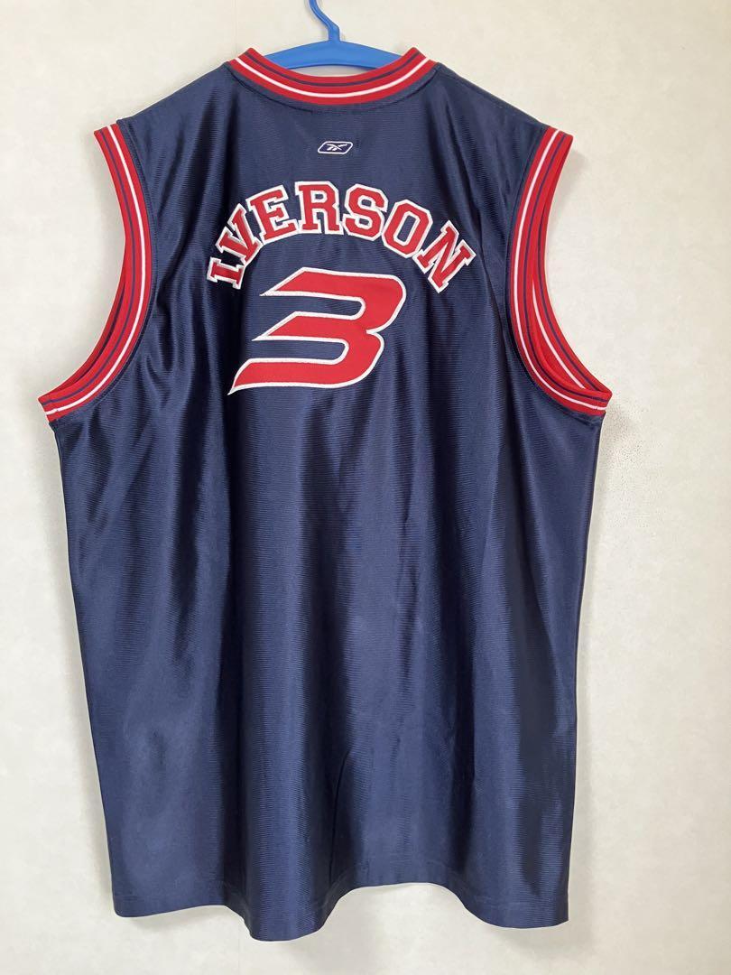 NBA アレン?アイバーソン IVERSON #3 reebok　リーボック制 ユニフォーム バスケ ジャージ　シャツ