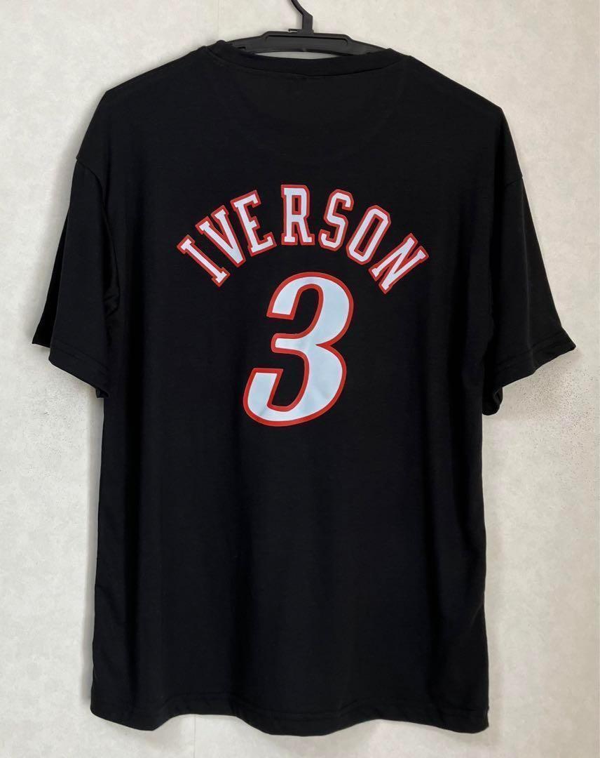 ★未使用品 SIXERS バスケットボール NBA 76ers アレン・アイバーソン Tシャツ IVERSON #3 ユニフォーム ジョーダン　レブロン　カリー　L