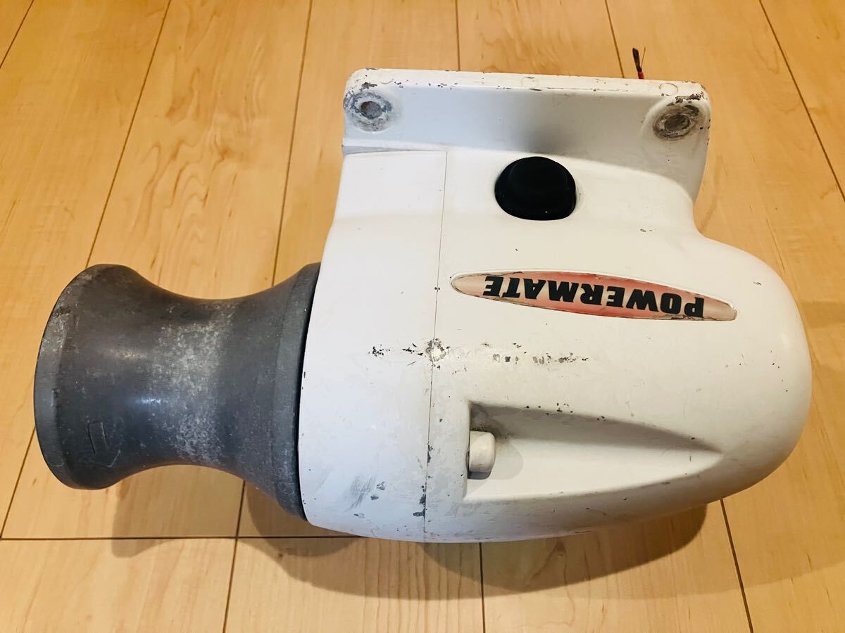 アンカーウインチ パワーメイト 12V 200W 逆回転 作動確認済 アンカーウインチ パワーメイト 12V 200W 逆回転 作動確認済