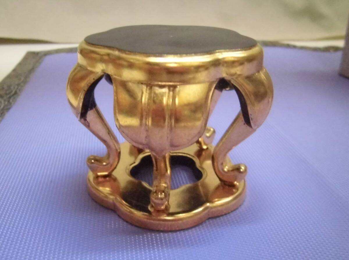 梅型仏器台2.5寸（側面）総金（本金）国産品