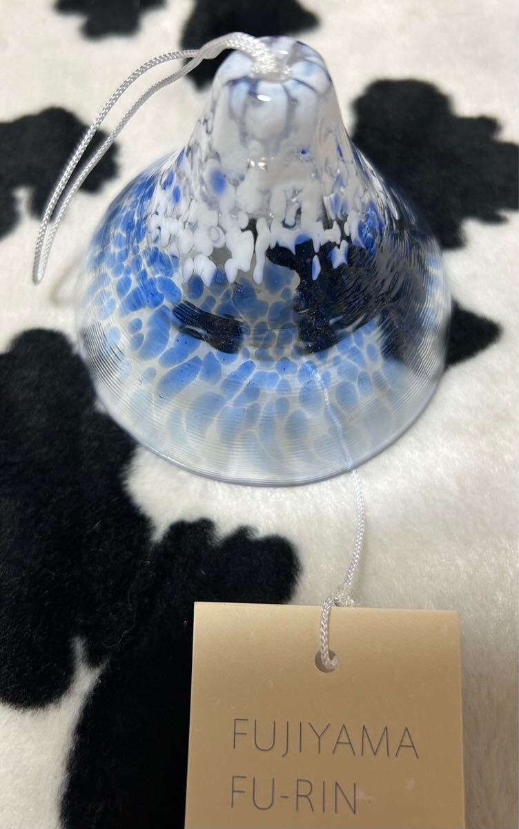 アデリア 石冢硝子☆富士山風(fēng)鈴☆青☆新品未使用
