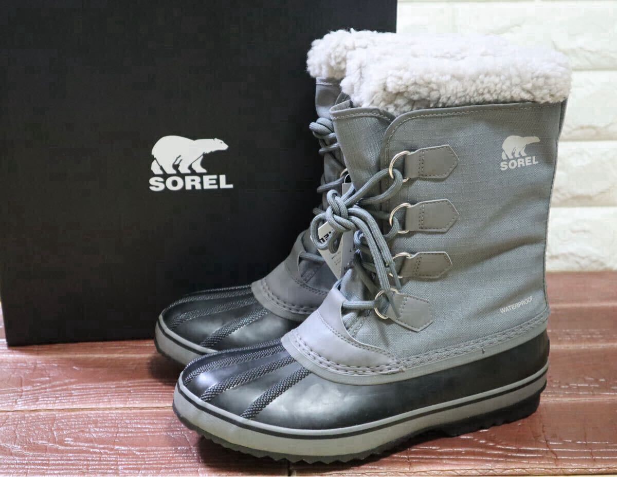 新品 28㎝(US10) SOREL ソレル　メンズ　スノーブーツ 1964 パックナイロン　ウォータープルーフ　PAC NYLON WP グレー