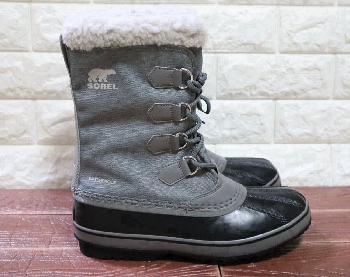 新品 28㎝(US10) SOREL ソレル　メンズ　スノーブーツ 1964 パックナイロン　ウォータープルーフ　PAC NYLON WP グレー