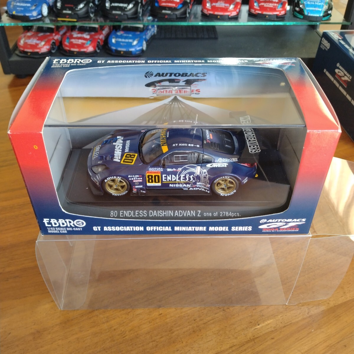 エブロ EBBRO 1/43 602 Endless Daishin ADVAN Z JGTC 2004 BLUE エンドレス ダイシン アドバン 保護用クリアケース付き