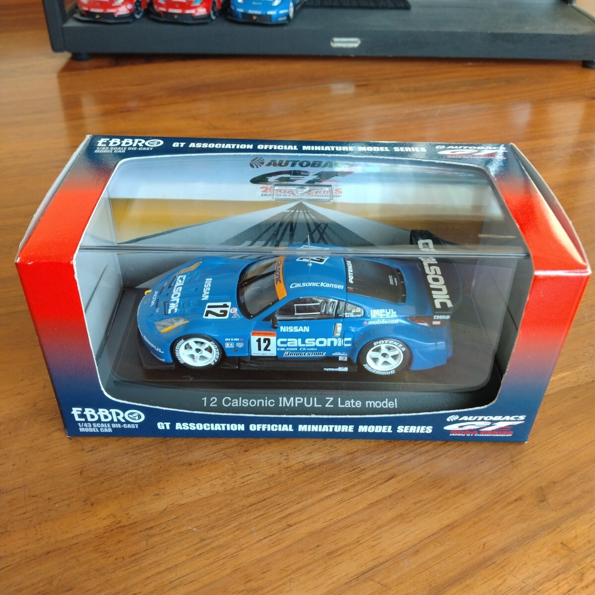 エブロ EBBRO 1/43 635 Calsonic IMPUL Z Late JGTC 2004 BLUE カルソニック インパル レイト