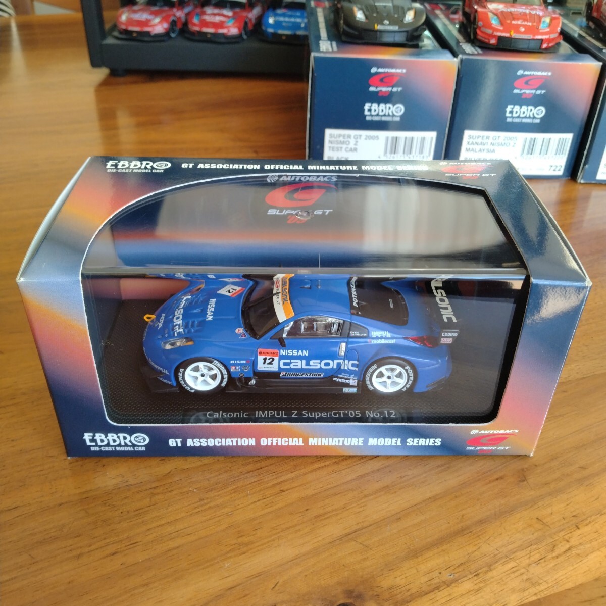 エブロ EBBRO 1/43 689 CALSONIC IMPUL Z SUPER GT 2005 BLUE カルソニック インパル