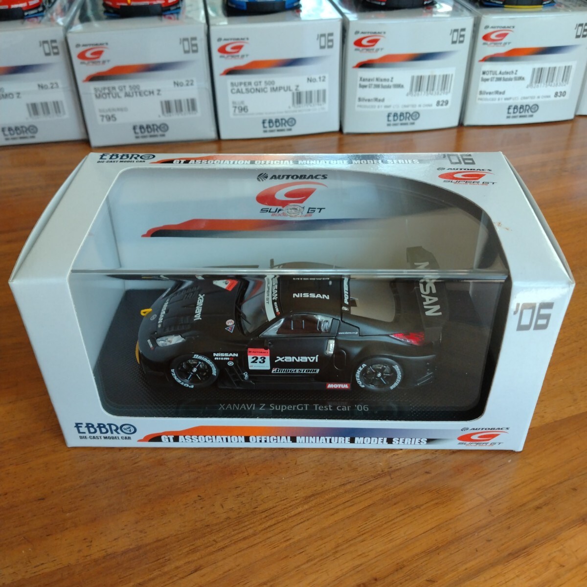 エブロ EBBRO 1/43 792 XANAVI NISMO Z TEST CAR SUPER GT500 No.23 BLACK ザナビィ ニスモ テストカー