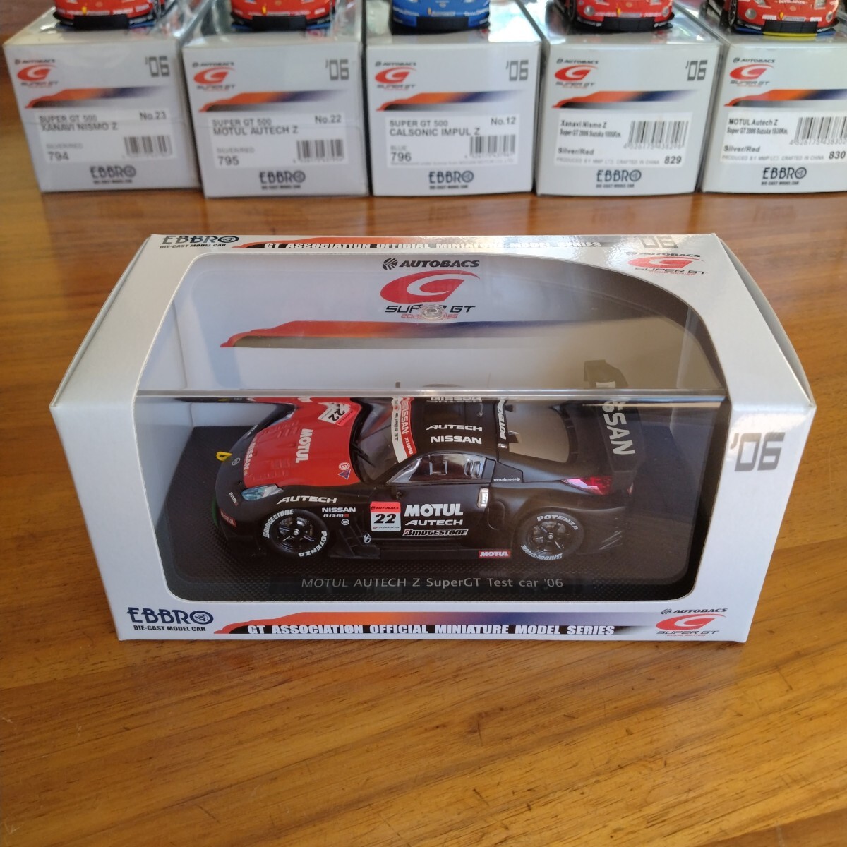 エブロ EBBRO 1/43 793 MOTUL AUTECH Z TEST CAR SUPER GT500 No.22 BLACK モチュール オーテック テストカー