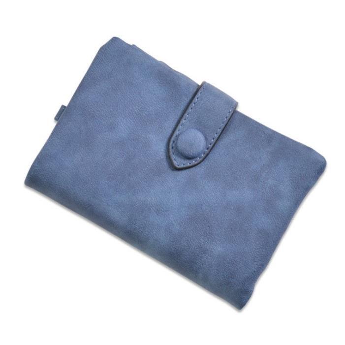 三つ折り財布 レディース ミニ財布 新春セール 新作 春財布 プレゼント 2025 バレンタイン 人気 送料無料 プチプラ (ネイビーブルー)