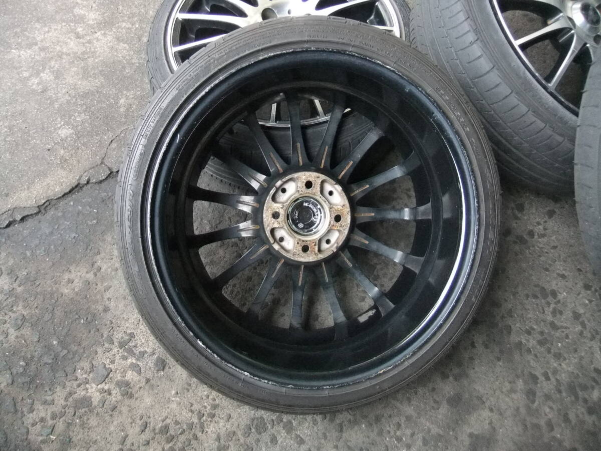 軽自動(dòng)車で使用 HOT STUFF CROSS SPEED PREMIUM ブラック ポリッシュ 16X6.0J 4H 100PCD 