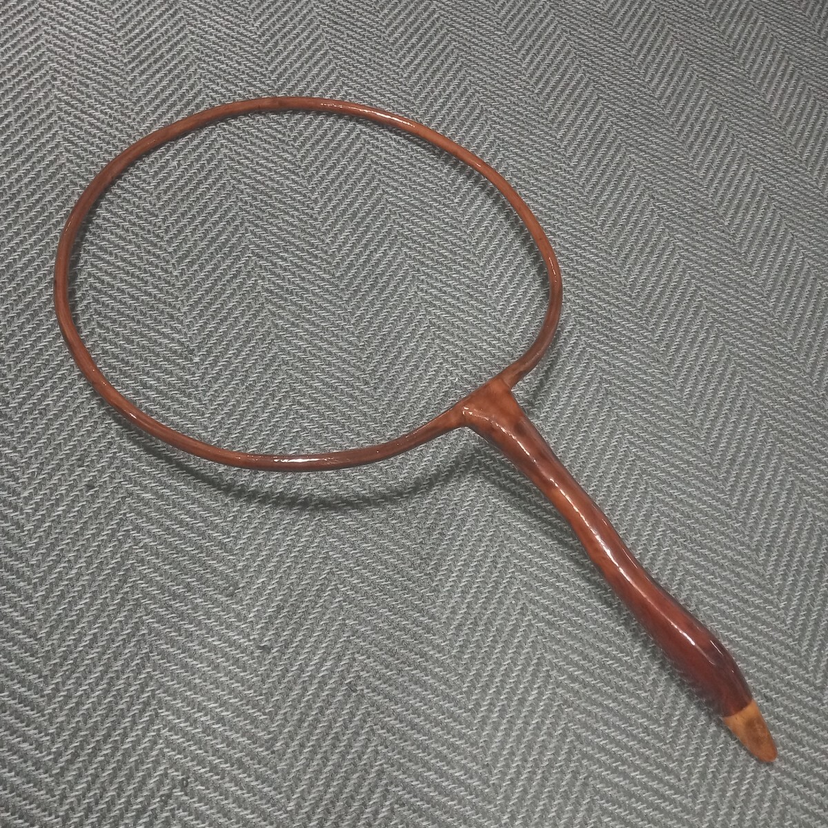 カヤ製タモ、枠39cm.、仕付けピン仕様、石突鹿角