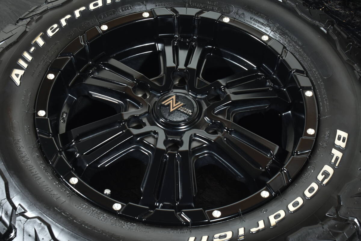 ☆NITRO POWER CROSS CLAW 16インチ☆PCD139.7 6.5J +38☆BFグッドリッチ オールテレーン KO2☆LT215/70R16 100/97R☆トヨタ ハイエース☆