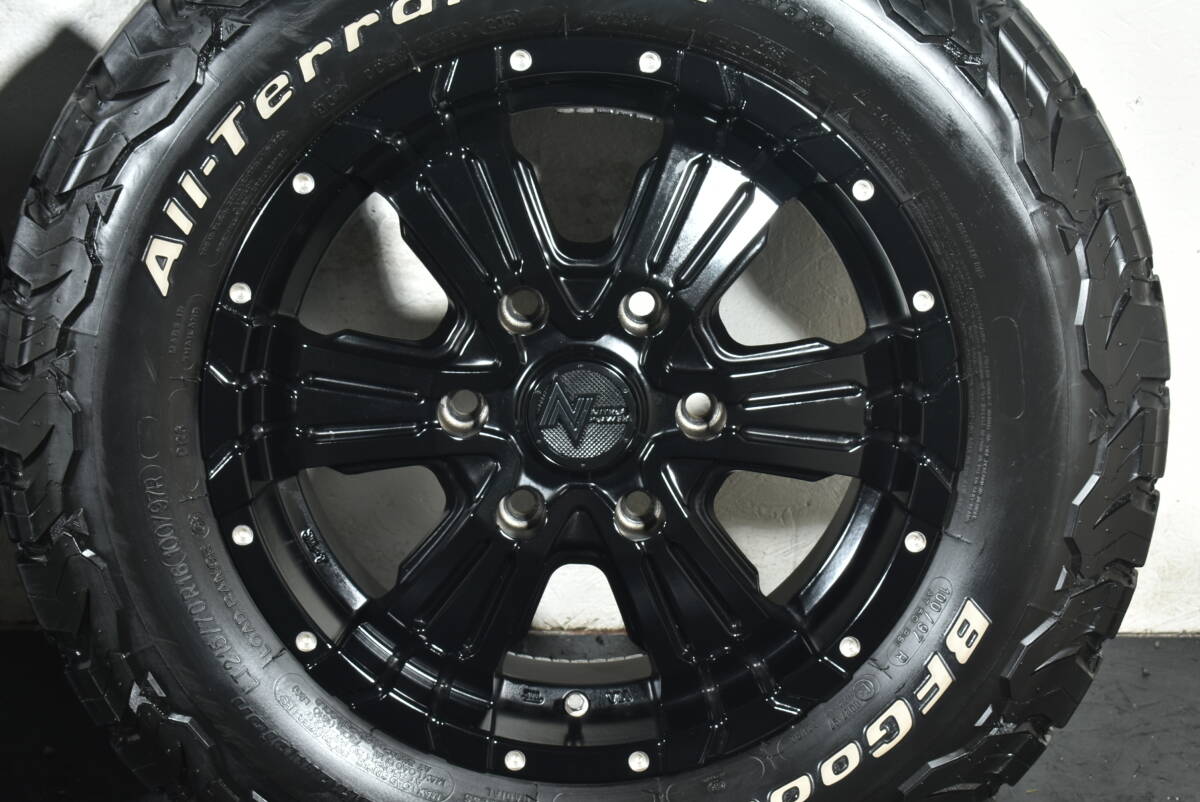 ☆NITRO POWER CROSS CLAW 16インチ☆PCD139.7 6.5J +38☆BFグッドリッチ オールテレーン KO2☆LT215/70R16 100/97R☆トヨタ ハイエース☆
