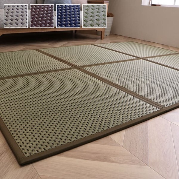 い草 マット 120×210(セミダブル) フレアマットレス 日本製 置き畳 こたつ敷き 抗菌防臭 カラーグリーン 新生活 ID002 本土送料無料 新品