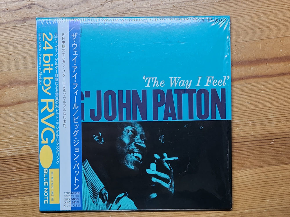 【廃盤】Big John Patton - The Way I Feel (Blue Note TOCJ-9516 24-bit by RVG) 紙ジャケットシュリンク付き