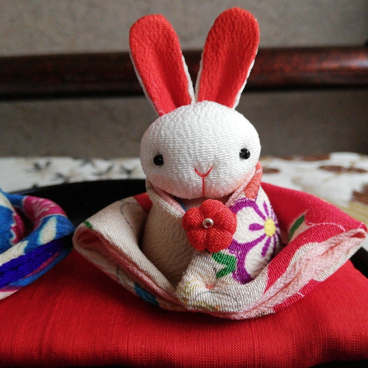うさぎ お雛様♪ 手作り ひな祭り 雛祭り 古布 縮緬 和雑貨 着物 うさぎ お雛様♪ 手作り ひな祭り 雛祭り 古布 縮緬 和雑貨 着物