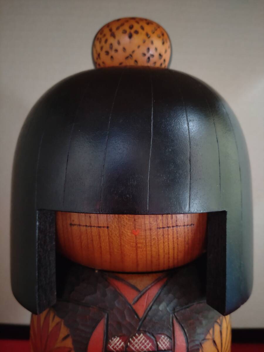 洋服通販 - 新作アイテムを 創作こけし 高見沢かずを 30cm 1675g 関口東亜 27cm 1085g 2体 こけし