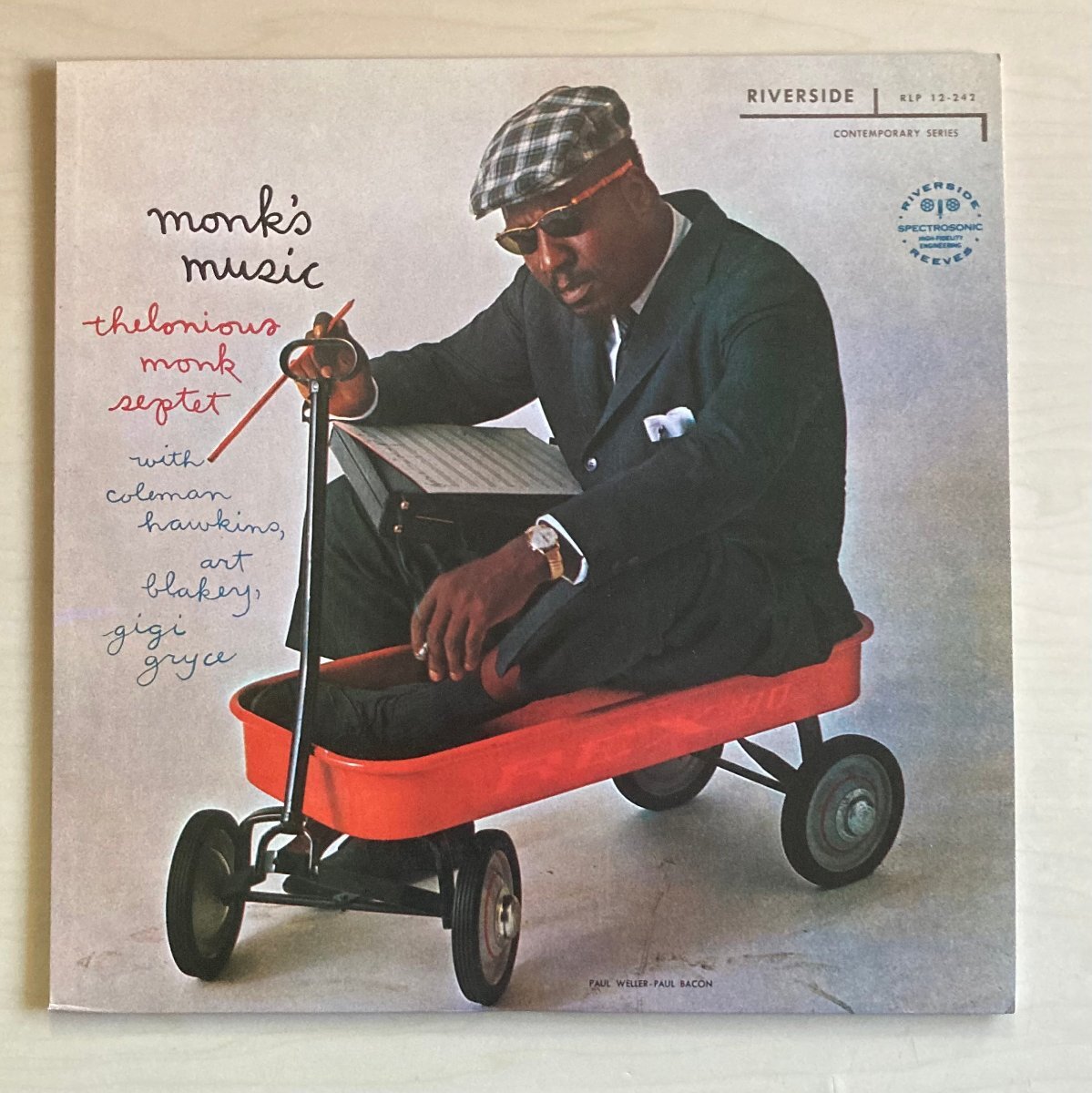 LPA24524 セロニアス・モンク THELONIOUS MONK / モンクス・ミュージック 国内盤LP 盤良好 RIVERSIDE