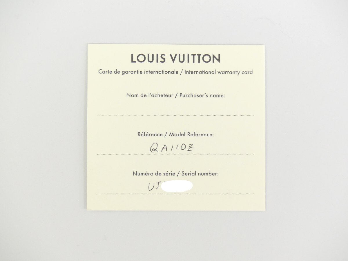 LOUIS VUITTON タンブールスリム モノグラム ディアモンダンテル ダイヤベゼル SS シェル オレンジクロコ QA110Z '22年購(gòu)入 メーカー保証有