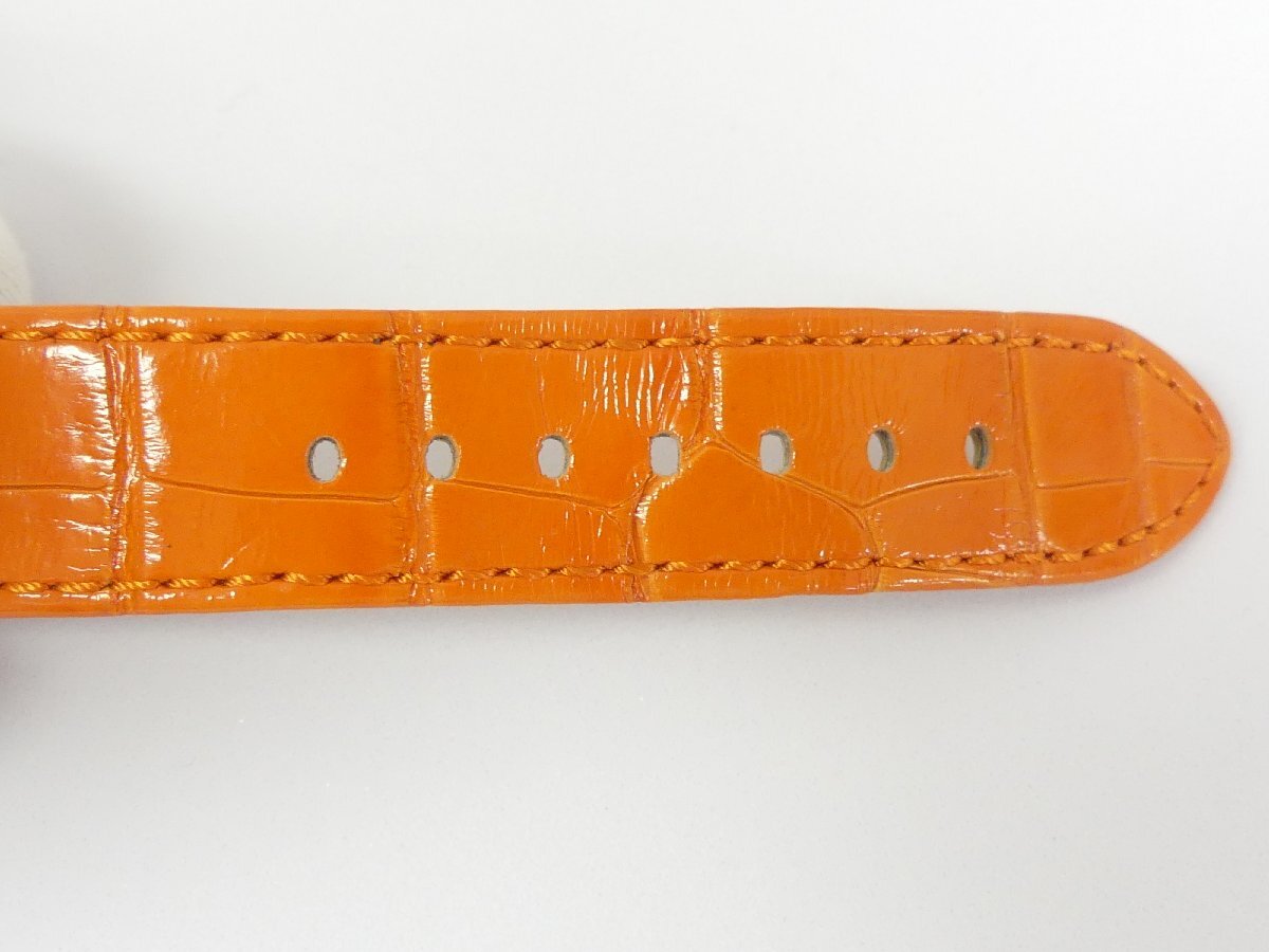 LOUIS VUITTON タンブールスリム モノグラム ディアモンダンテル ダイヤベゼル SS シェル オレンジクロコ QA110Z '22年購(gòu)入 メーカー保証有