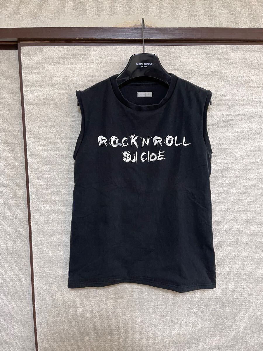 [ letter pack почтовый сервис плюс соответствует ]NUMBER NINE Number Nine TANK TOP майка ROCK\'N ROLL SUICIDE NO SLEEVE TEE BLACK черный чёрный цвет 