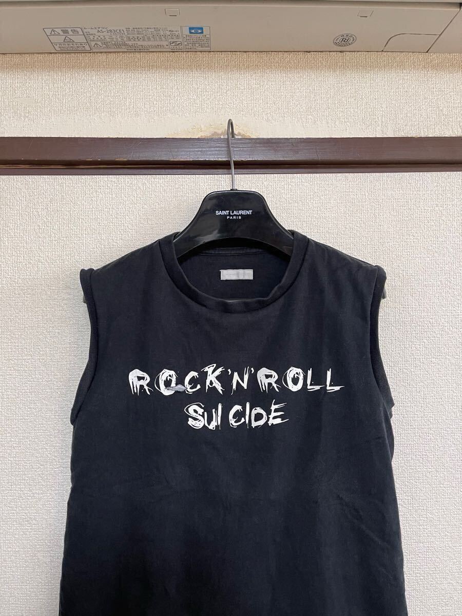 [ letter pack почтовый сервис плюс соответствует ]NUMBER NINE Number Nine TANK TOP майка ROCK\'N ROLL SUICIDE NO SLEEVE TEE BLACK черный чёрный цвет 