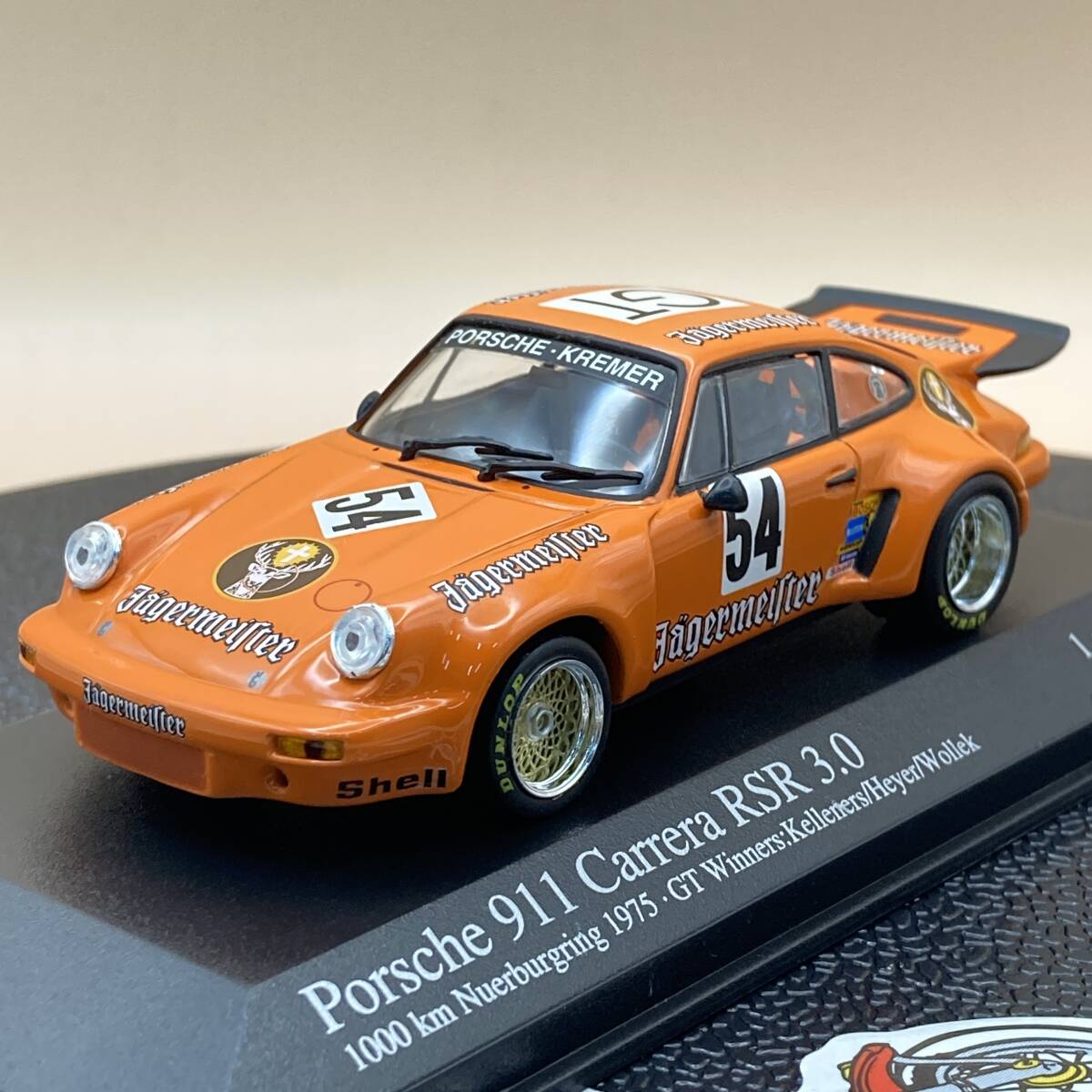 1/43 ミニチャンプス 430756954 ポルシェ カレラ RSR ADAC 1000km 1975 GT #54 CARRERA PORSCHE HEYER KELLENERS