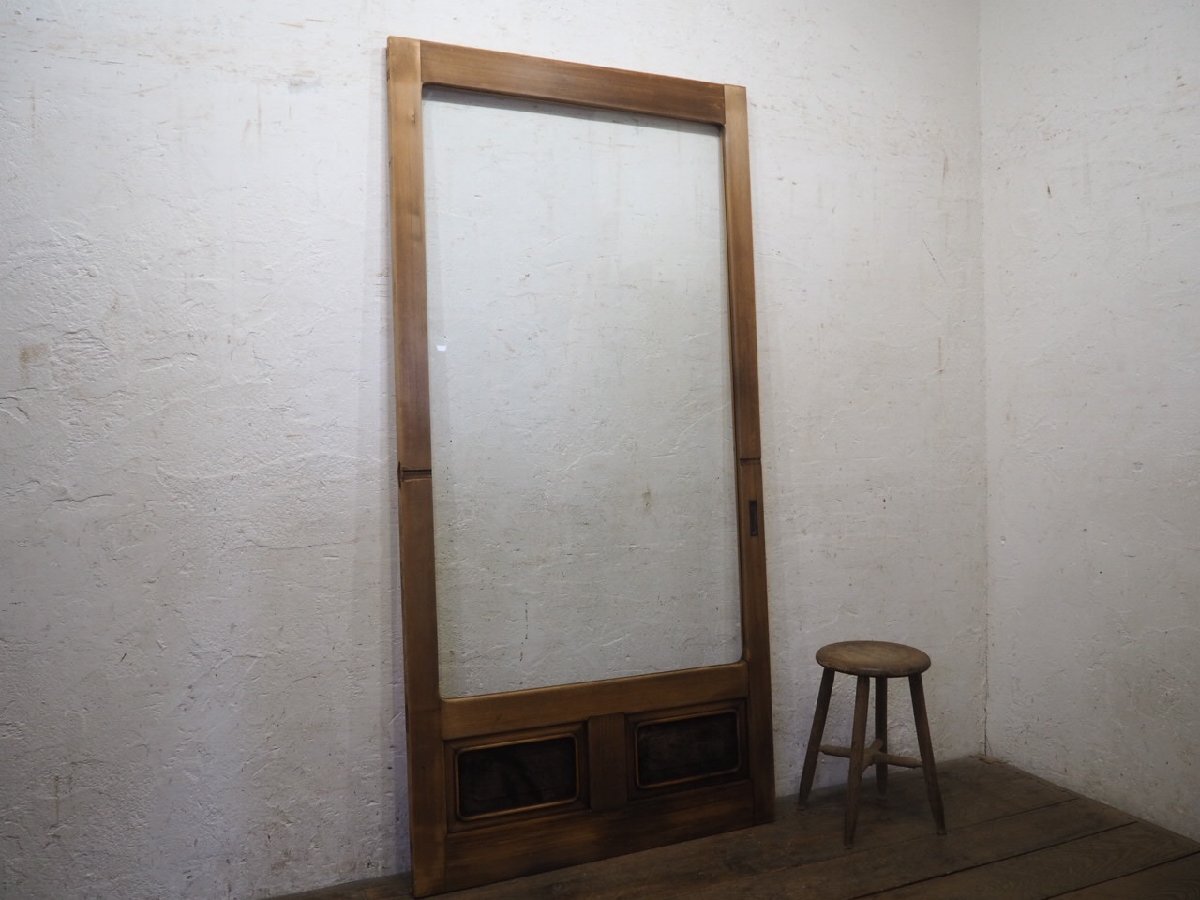 【メール便無料】 タL0105◇【H110,5cm×W88cm】×2枚◇アンティーク◇ダイヤガラス 建具