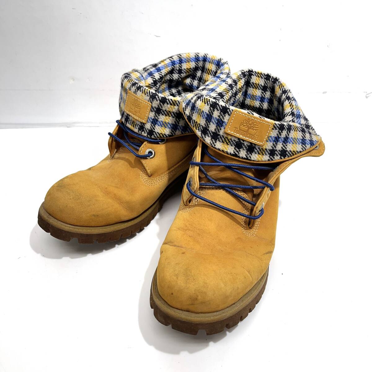 (志)Timberland/ティンバーランド ショート ロールトップ ブーツ フェイクスエード W10/28cm 靴 カジュアル (o)0115G