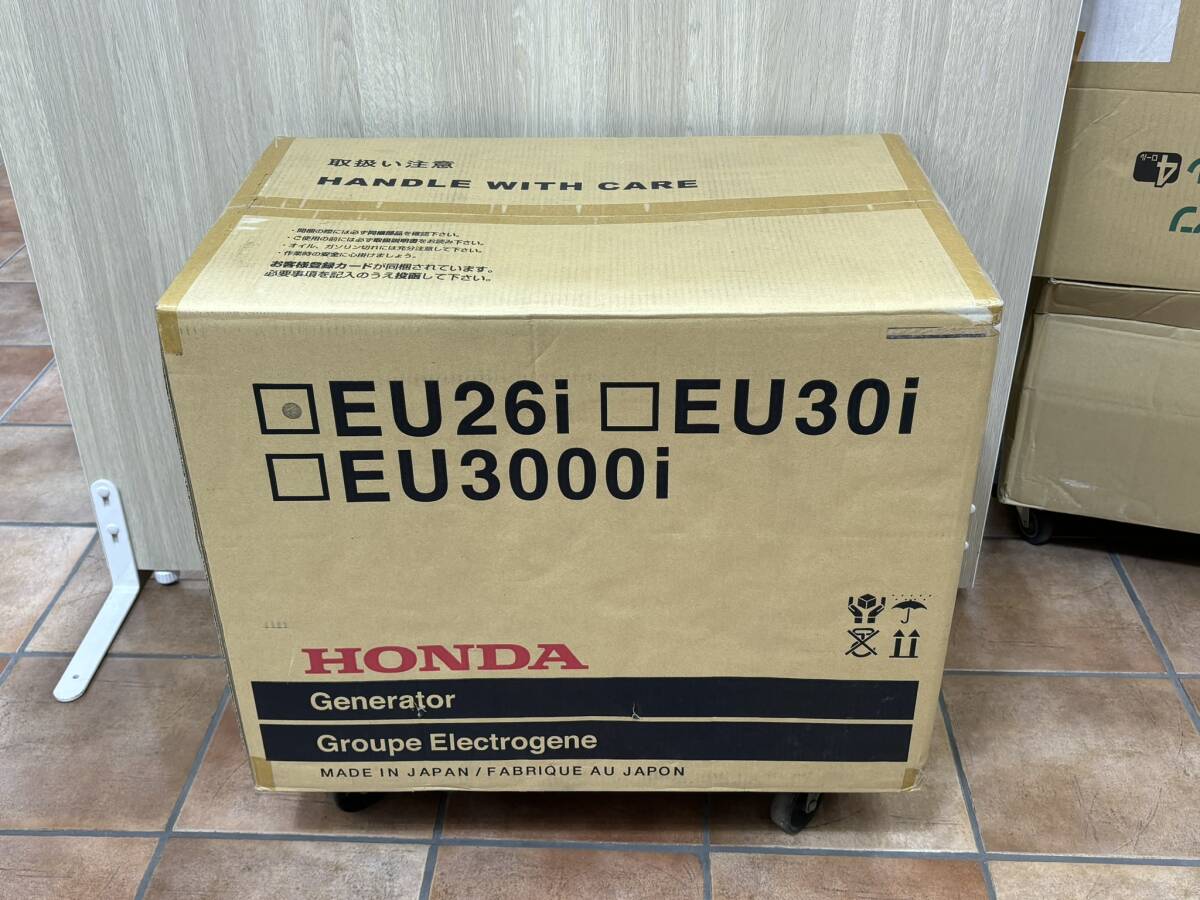 ★[熊本]※配送不可 ホンダ HONDA インバータ発電機 EU26i [▲箱側面持ち手穴破れ] (店頭引取限定)【未開封展示品】