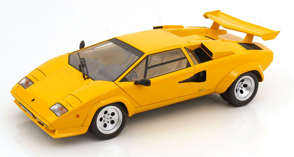 ＜予約品＞　KK scale 1/12 Lamborghini Countach LP 5000S QV 1985　イエロー 　ランボルギーニ　カウンタック　ダイキャスト製　ミニカー