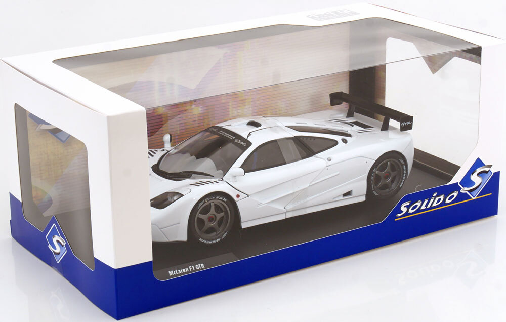 solido 1/18 McLaren F1 GTR 1996 белый McLAREN миникар 