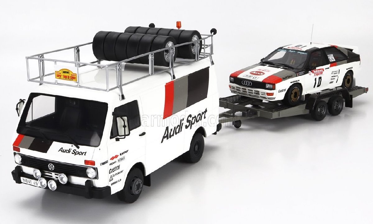 Otto Mobile 1/18 Rallye Tour de Corse 1983　Audi Quattro A2 VW LT35　アウディ　ミニカー　セット
