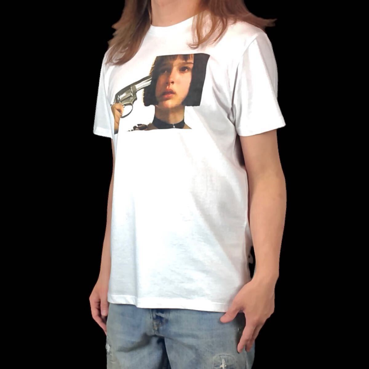 ロシアン ロリータ 新品 LEON レオン マチルダ ナタリーポートマン ショートカット ロリータ少女 ヒロイン ロシアンルーレット Tシャツ オーバーサイズ  XL(LL)｜Yahoo!フリマ（旧PayPayフリマ）