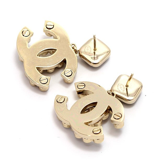 【在庫処分大セール】シャネル CHANEL ココマーク ラインストーン スイングピアス B23K 【68836】