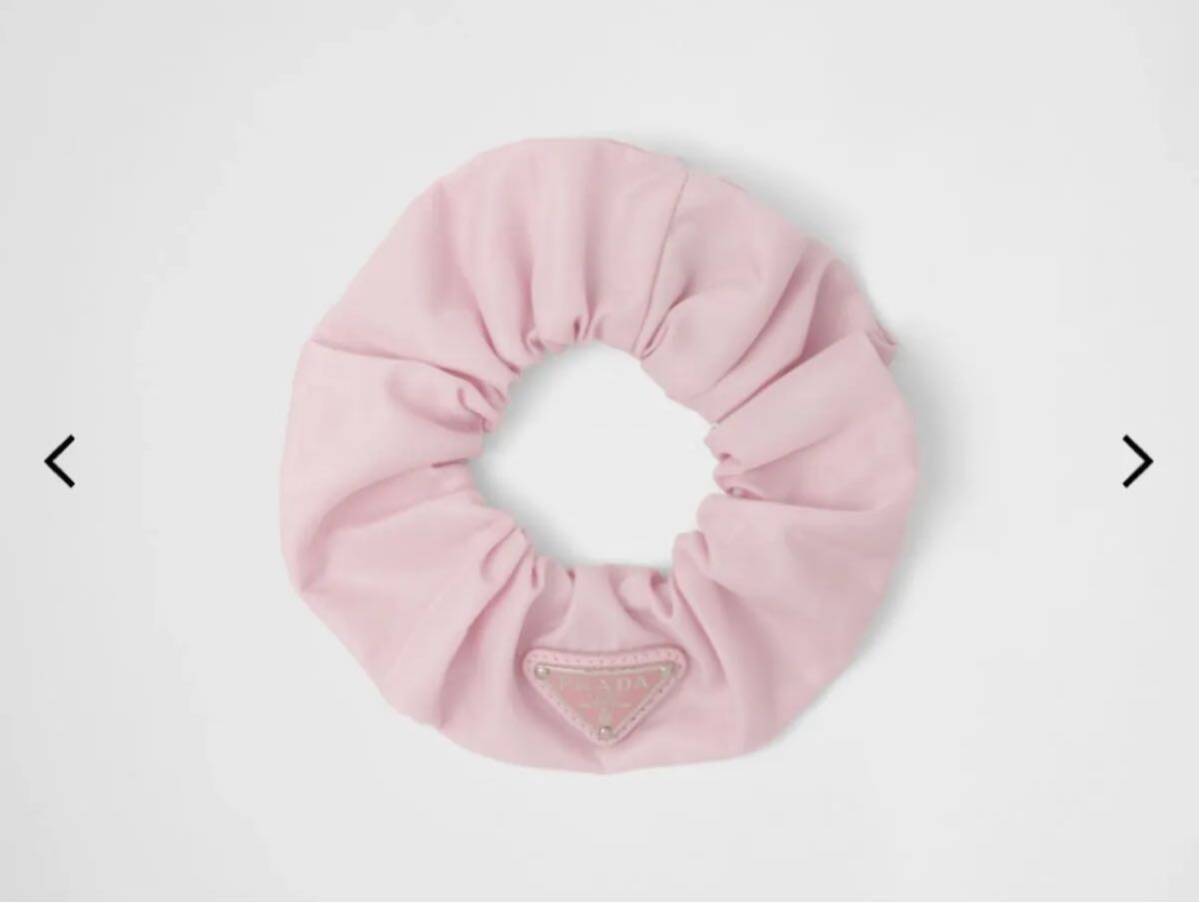 正規品 PRADA プラダ ナイロンシュシュ プラダ PRADA Re-Nylon シュシュ ブラック ナイロン アクセサリー