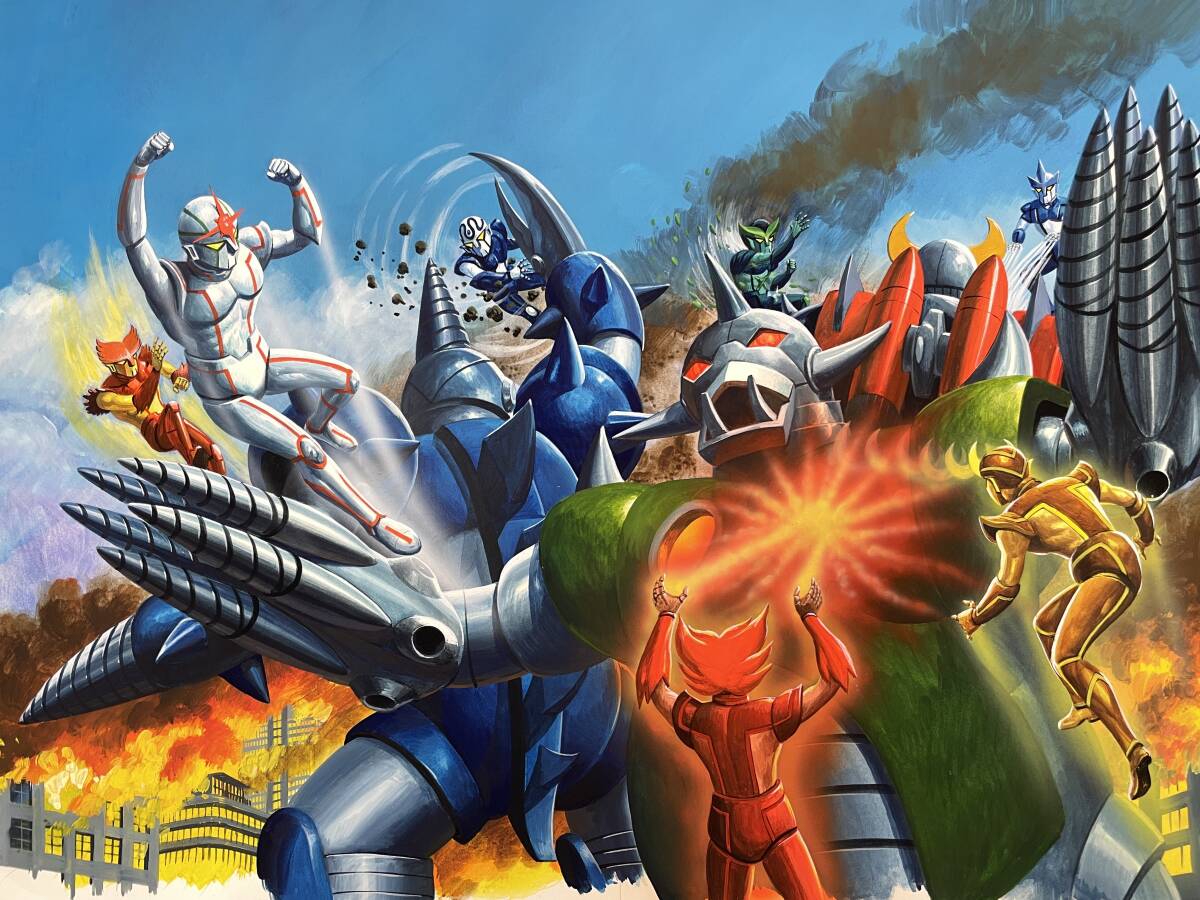 愛の戦士 レインボーマン アニメ 1982 雑誌 直筆 原画 1点もの 愛の戦士 レインボーマン アニメ 1982 雑誌 直筆 原画 1点もの