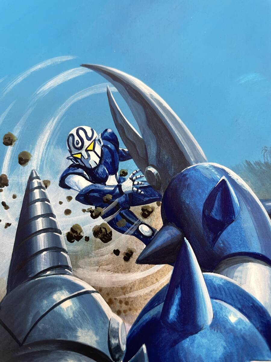 愛の戦士 レインボーマン アニメ 1982 雑誌 直筆 原画 1点もの 愛の戦士 レインボーマン アニメ 1982 雑誌 直筆 原画 1点もの