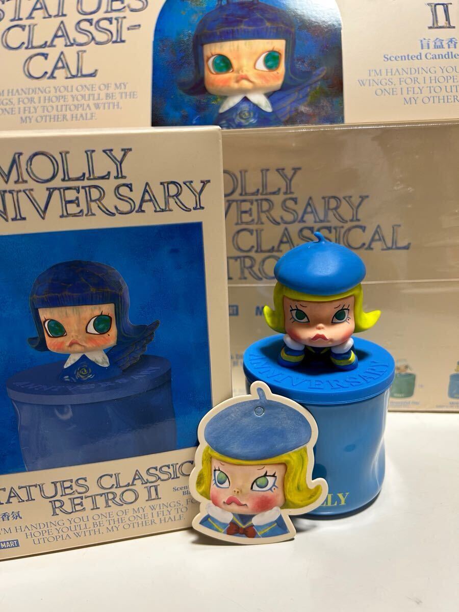 ポップマート　POPMART MOLLY アニバーサリークラシカルレトロ2 アロマキャンドル　 陶器　未使用　③ ラブブ　スカルパンダ