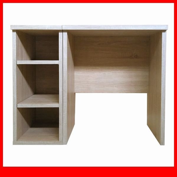 机★新品/シンプルデスク 60cm幅+サイドラック 30cm幅/学習デスク 趣味家事のワークスペース テレワーク/木目調 白系/シャビーオーク/a1