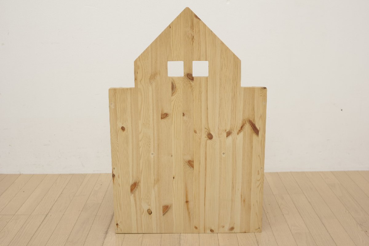 広松木工 WF ハウスシェルフ 060 ヒノキ 無垢材 イエロー 黄色 幅60cm 本棚 飾り棚 インテリア 子供部屋 キッズルーム 新品価格約8万円_画像10