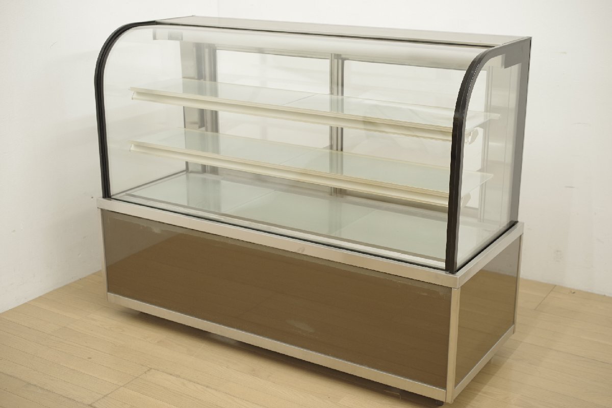 ダイワ 大和冷機(jī) 対面 冷蔵ショーケース KA501B3 LED照明 キャスター付き 幅1500mm 后ろ引き戸 3段 動(dòng)作OK 廚房 ケーキ 洋菓子 スイーツ