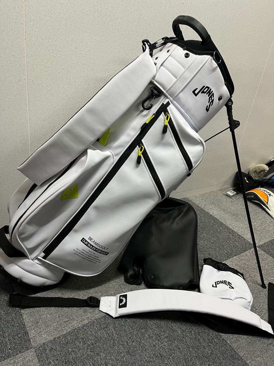 送料無料 超希少 2023年 別注 ジョーンズ ビームスゴルフ JONES × BEAMS GOLF Trouper ポーチ付き スタンド トゥルーパー キャディバッグ