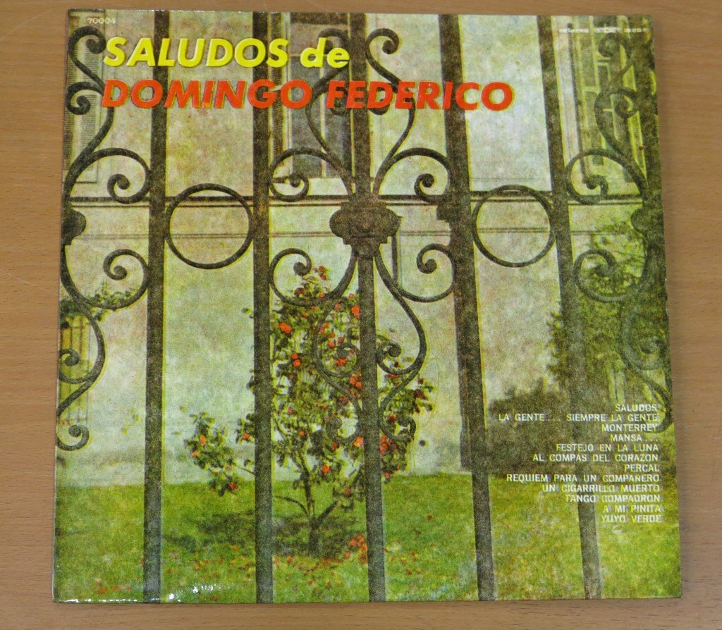 LP SALUDOS de DOMINGO FEDERICO 70.004 輸入盤 中古品 (レコード ドミンゴ・フェデリコ)