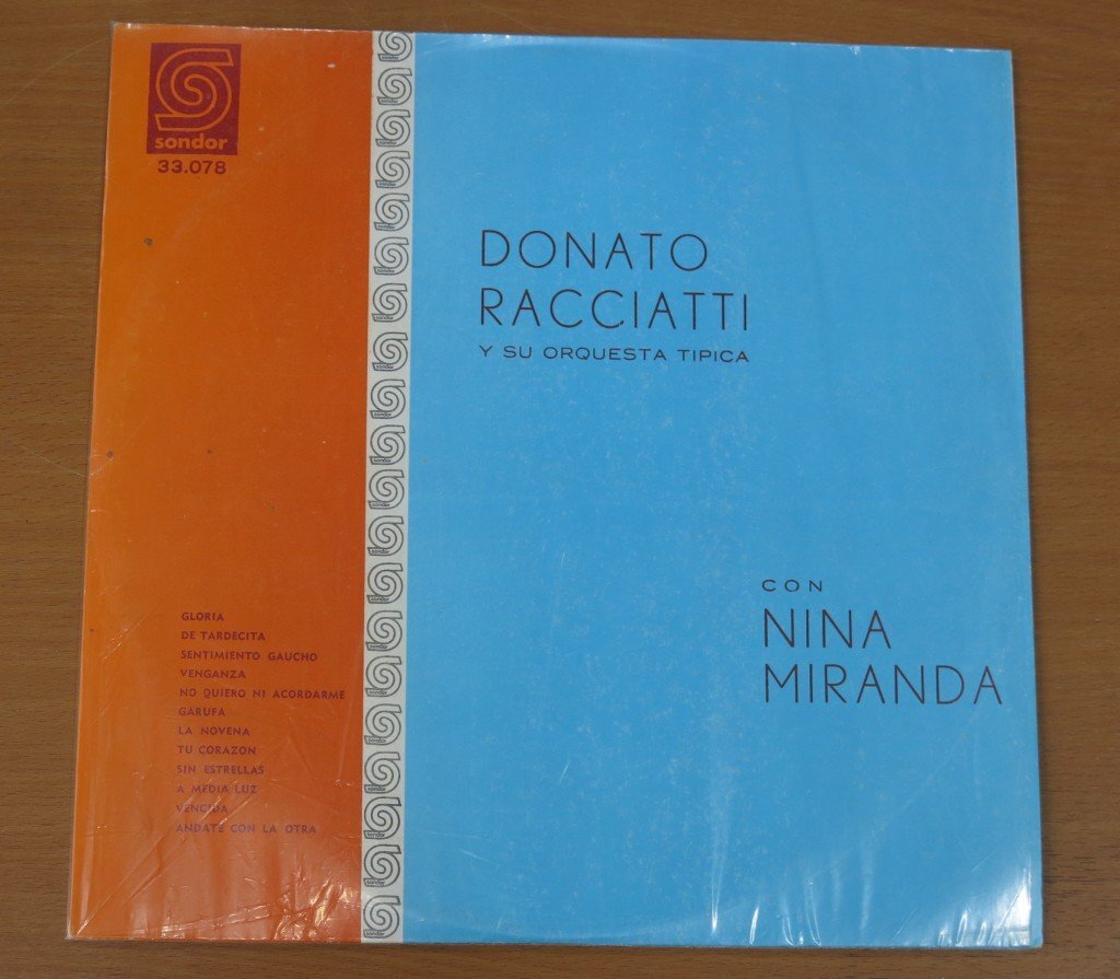 LP DONATO RACCIATTI Y SU ORQUESTA TIPICA CON NINA MIRANDA 33.078 輸入盤 中古品 (レコード ドナート・ラシアッティ)