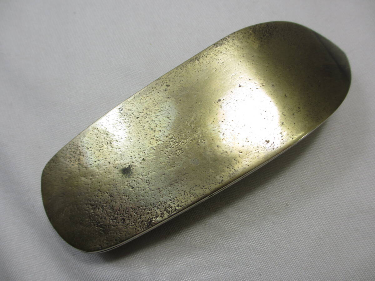 W36* редкий EXPO*70 Osaka десять тысяч .* латунный. обувь type. пепельница пепел tray * бардачок и т.п. * Корея павильон *1970 год Osaka всемирная выставка * желтый медь. обувь type