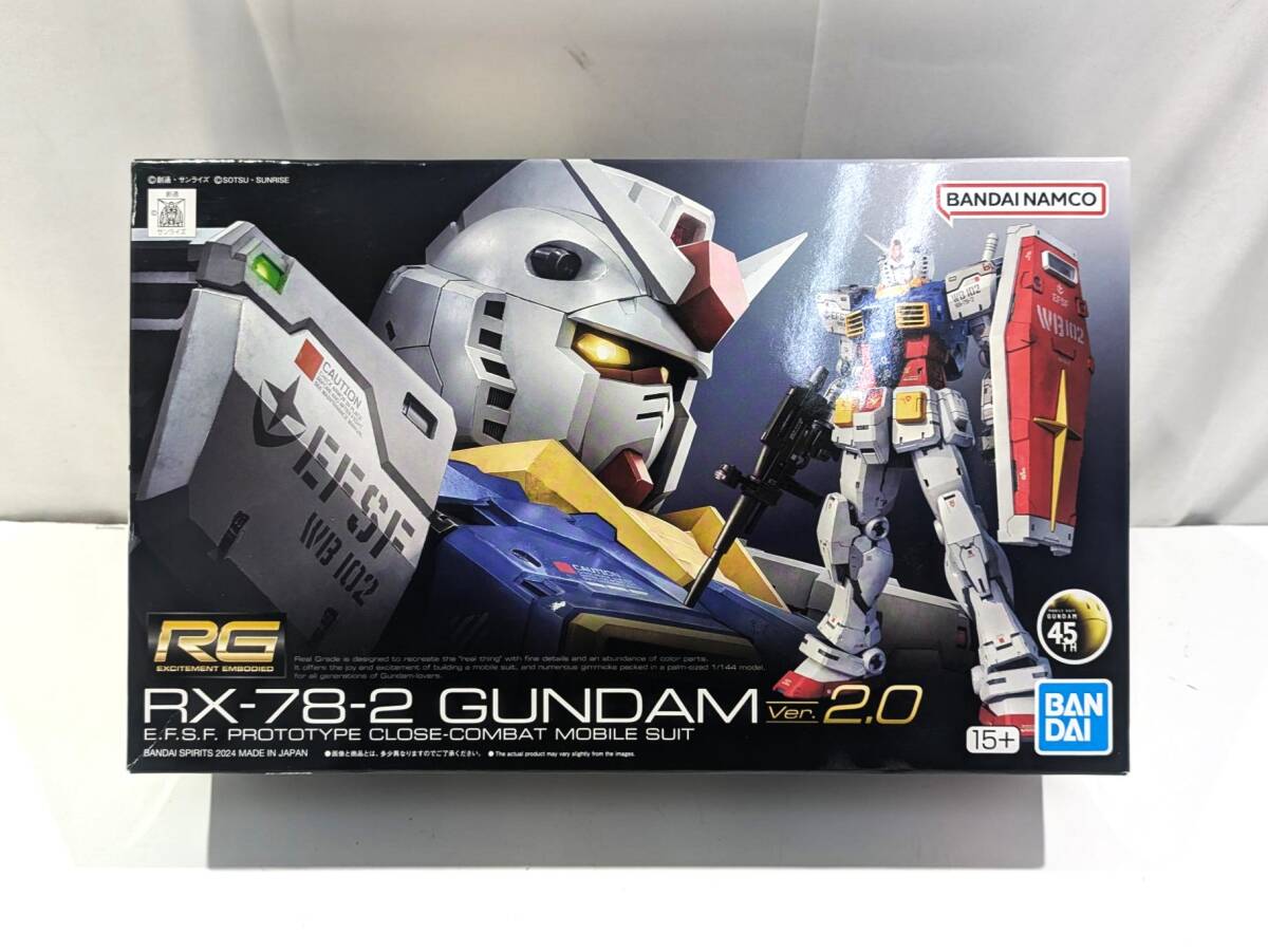 未使用 未組み立て品 BANDAI バンダイ RG 1/144 RX-78-2 GUNDAM Ver.2.0 ガンダム ガンプラ モビルスーツ
