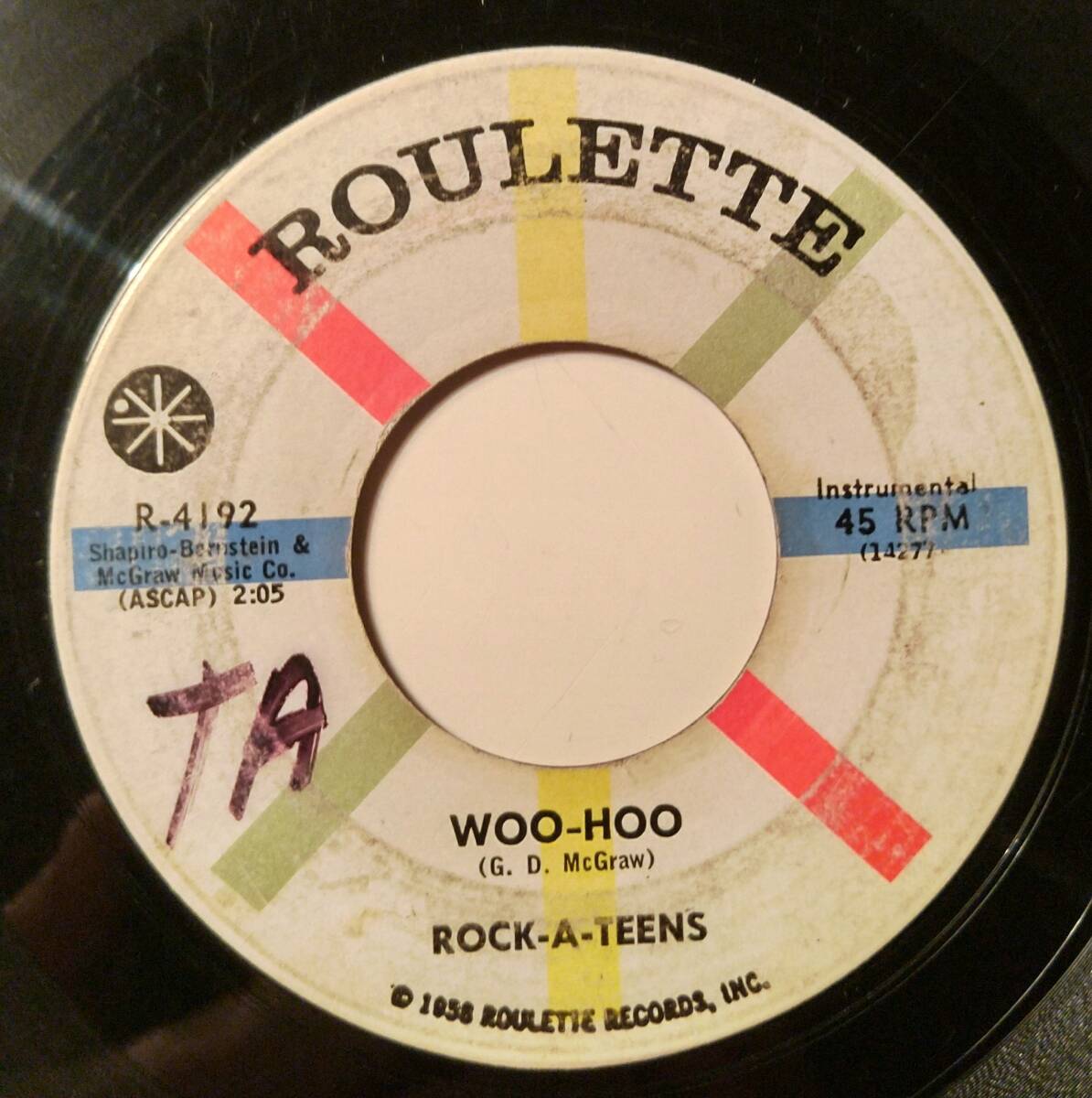 ラーナーズ&REVILLOS元ネタ!貴重オリジナル盤!ROCK-A-TEENS/WOO HOO ROCKABILLY LEARNERS ロカビリー　オールディーズ　