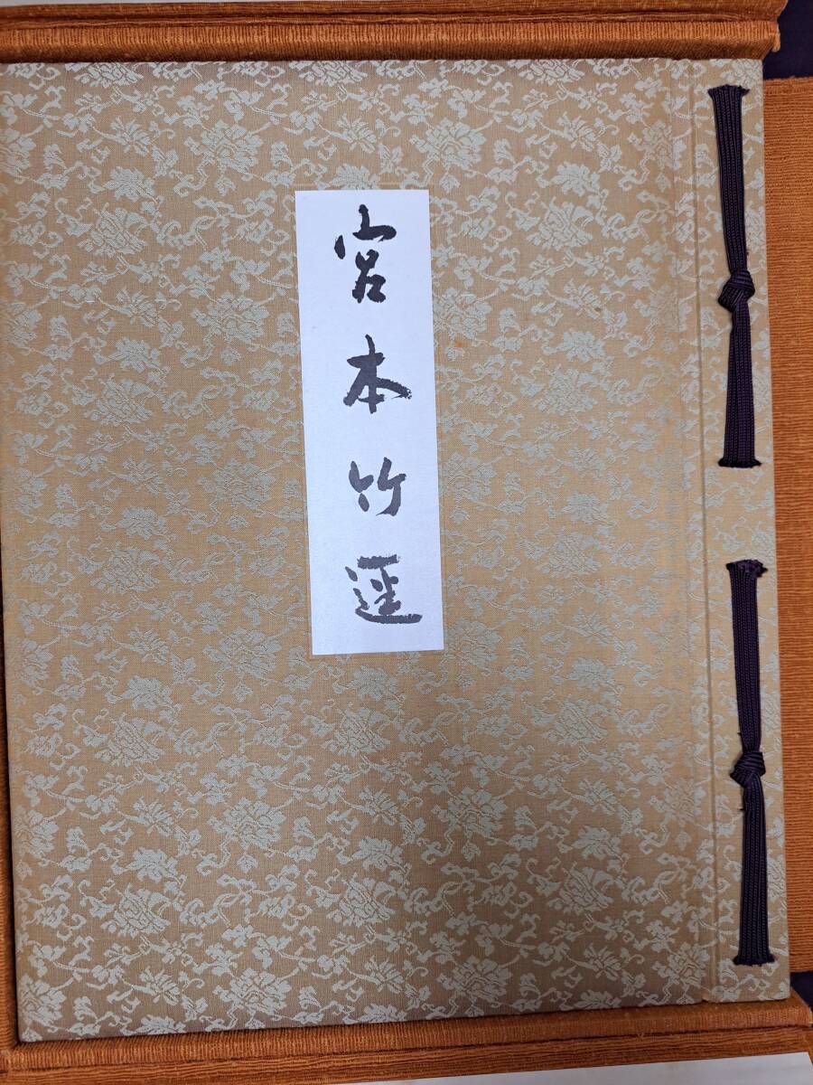 休日限定 宮本竹逕作品集成 毛筆署名落款入 特装限定版 現代日本名筆集成 書道
