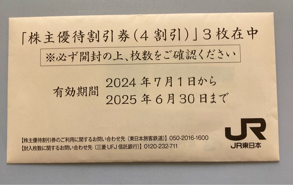 【値下中】JR東日本　株主優待割引券(4割引) 4枚セット | フリマアプリ ラクマ
